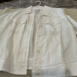 Tommy Bahama Cream Bomber Jacket